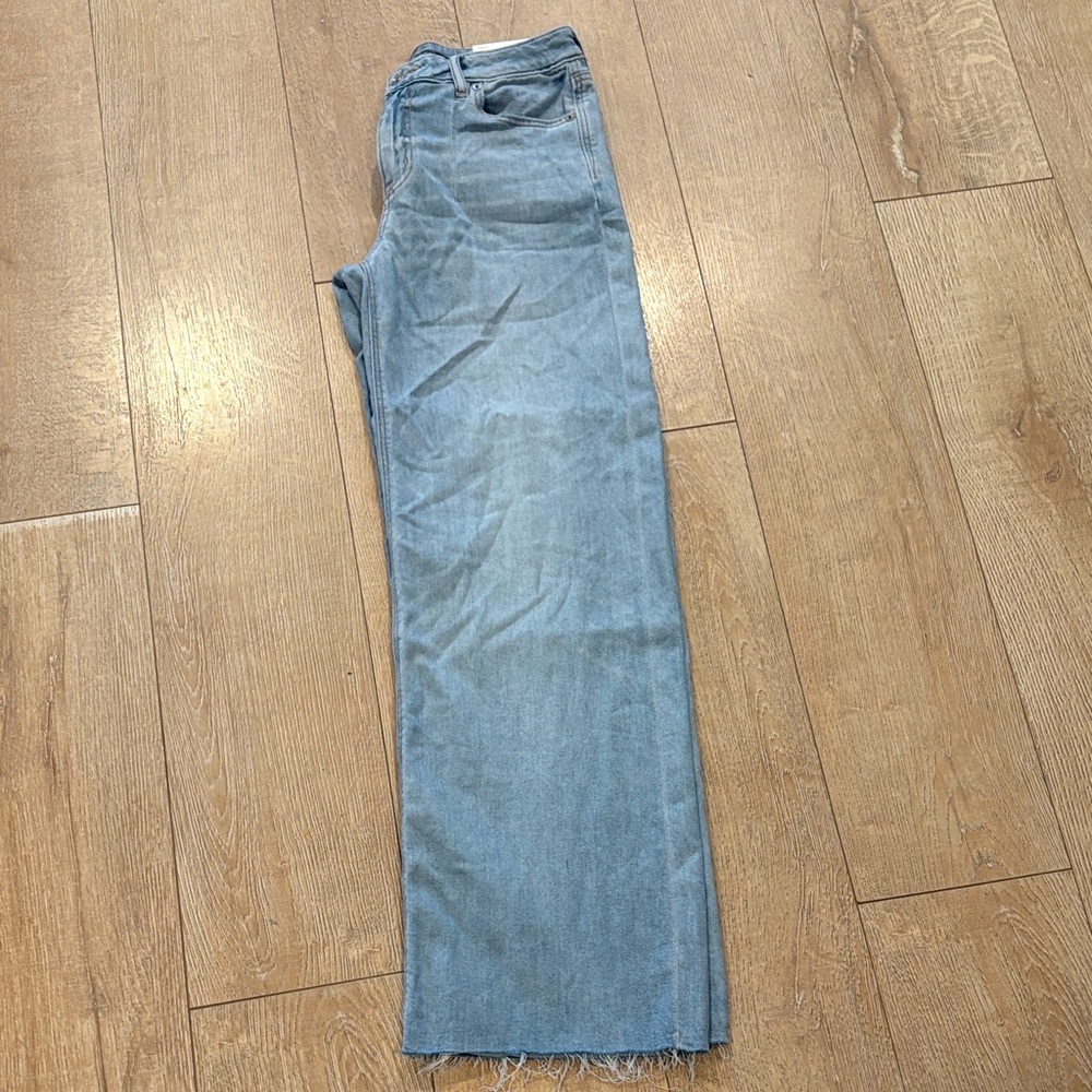 American Eagle Outfitters Light Blue Wide Leg Pants 4 brand new